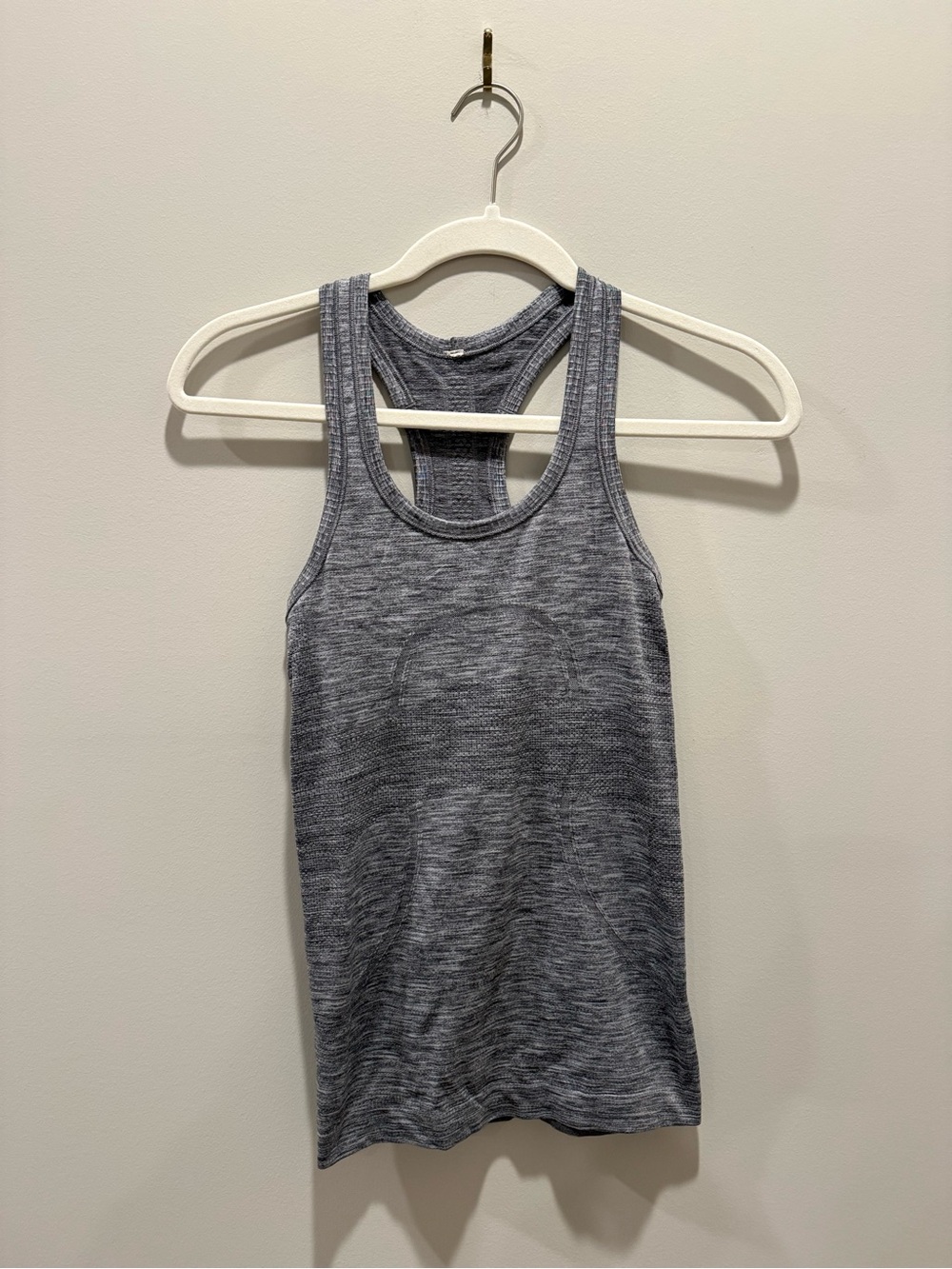 Women's Heathered Gray Racerback Tank Top Lululemon